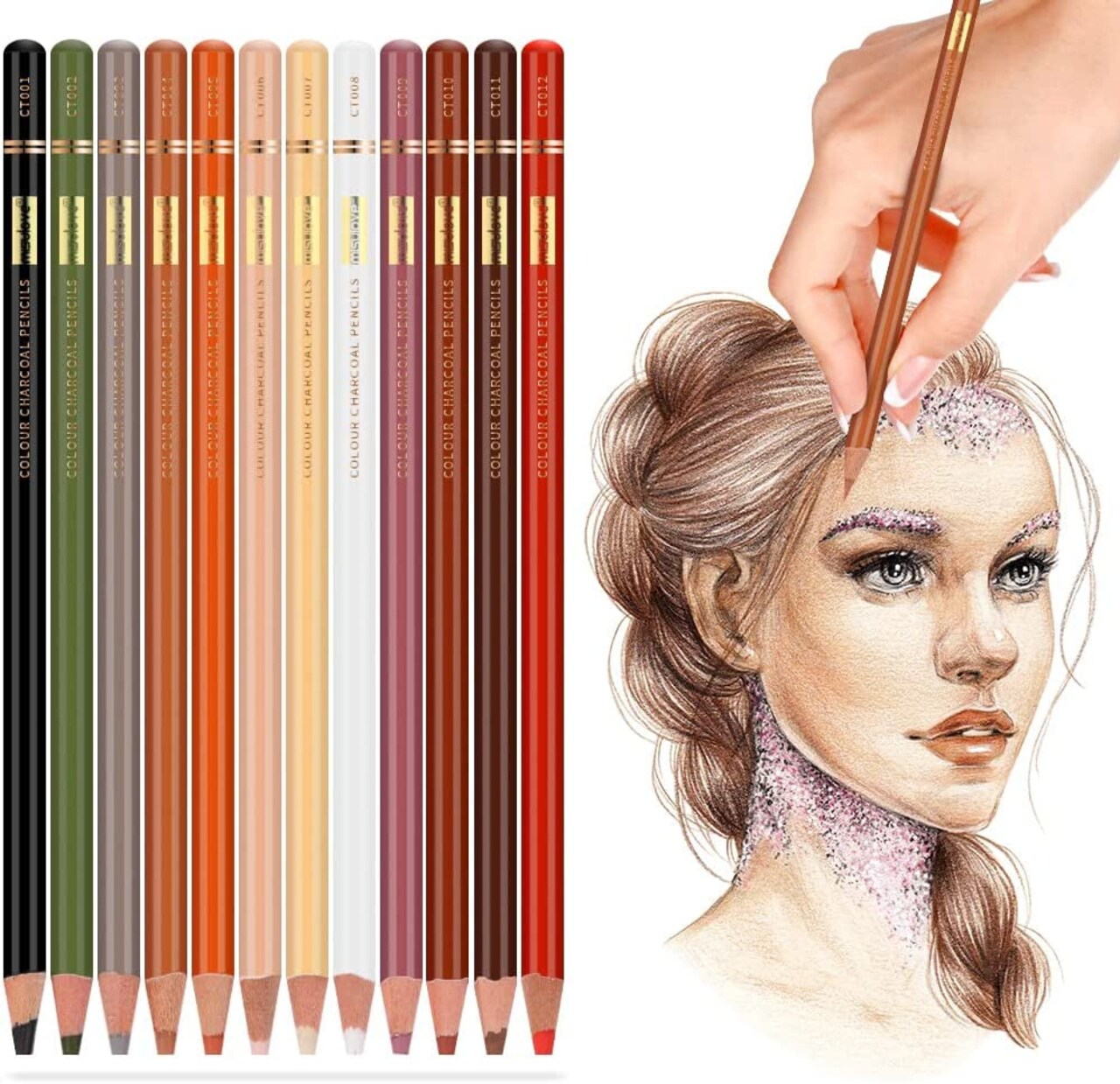 MISULOVE Professional Drawing Sketching Pencil Set - 12 Pieces Art Drawing  Graphite Pencils(12B - 4H), Ideal for Drawing Art, Sketching, Shading, for  Beginners & Pro Artists